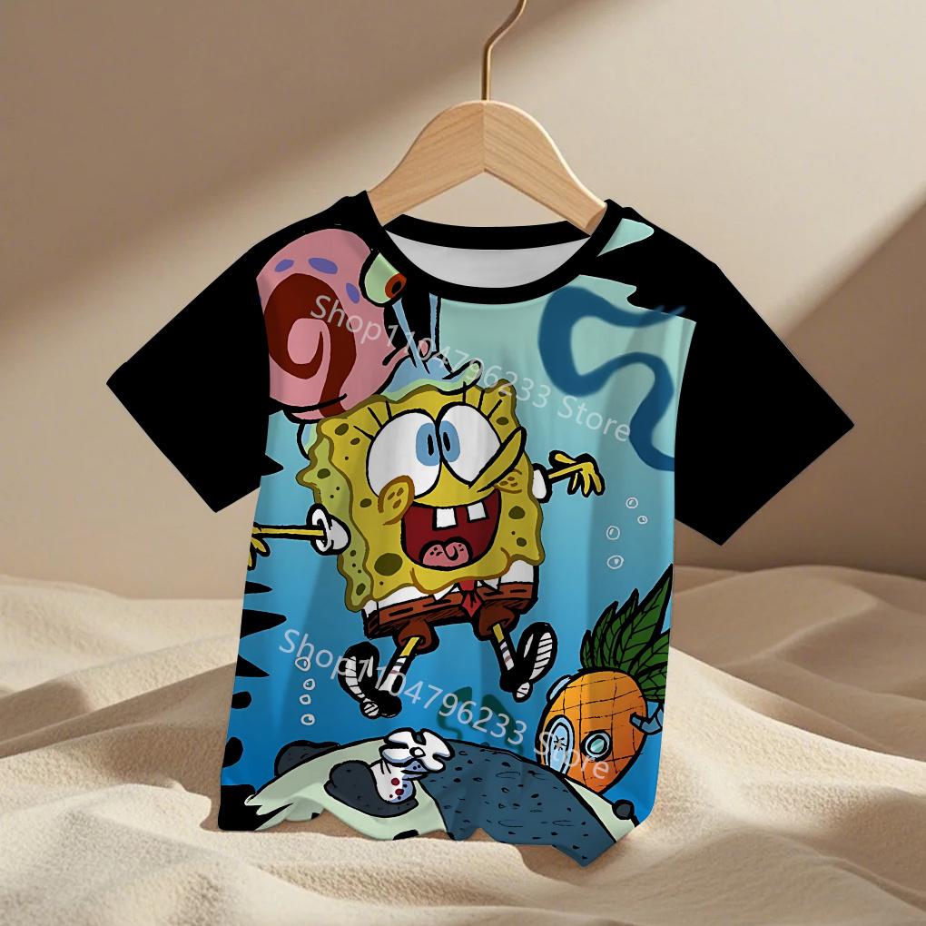 3D Print Cute Cartoon Spongebobs Men Women Clothes Boy Girl Child TShirt Top Tee  Adult Children's Parent Child T Shirts