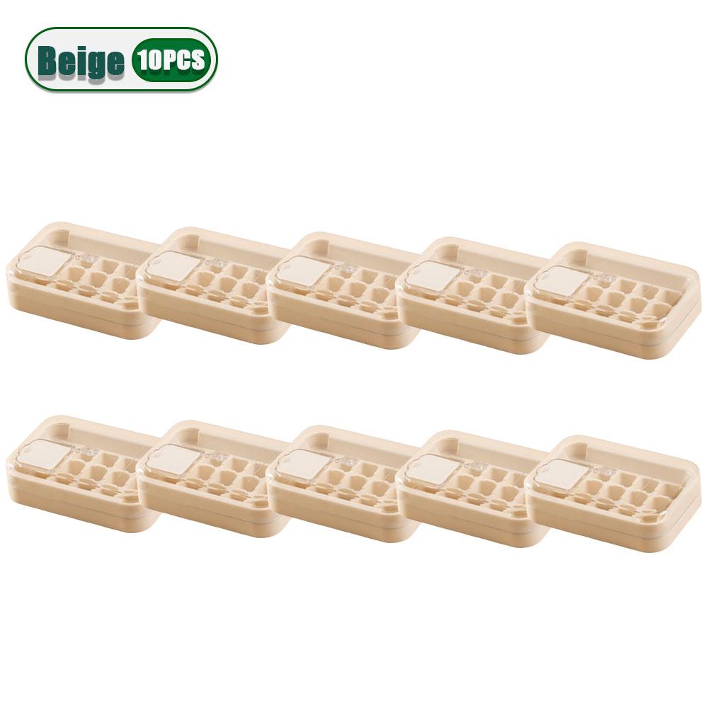 1-10PCS New Ice Box with Lid for Home Use Food Grade Large Capacity Ice Cube Mould Homemade Press Ice Lattice Ice Storage Box