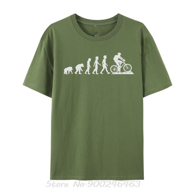 Downhill Mtb Evolution Mountain Bike Oversized Men T-shirts Downhill Mountain Bike Unisex cotton Tshirt Fitness Tees tops