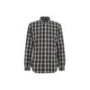 Polo Plaid Print Pointed Collar Single-Breasted Long Sleeve Shirt Men Shirts Green 710922274-003