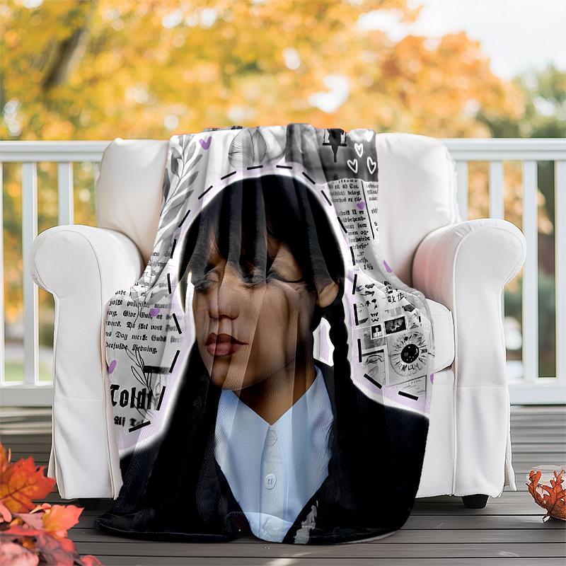 Wednesday Addams Printed Throw Blanket—soft,warm;versatile Blanket for All Seasons—perfect As &air-conditioning Throw,nap Blanket