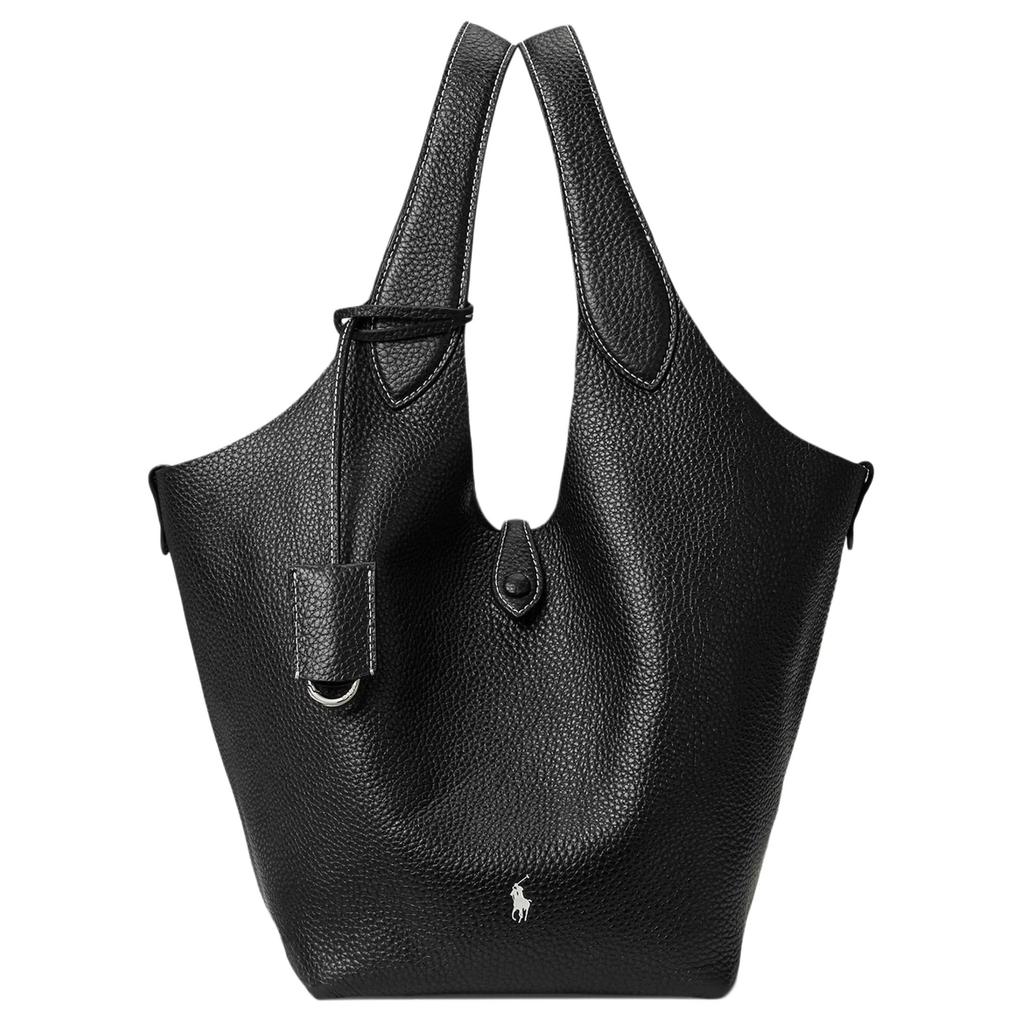 Polo Ralph Lauren Polo Play Classic Pony Logo Charm Handbag Women handbags Black 428938031019