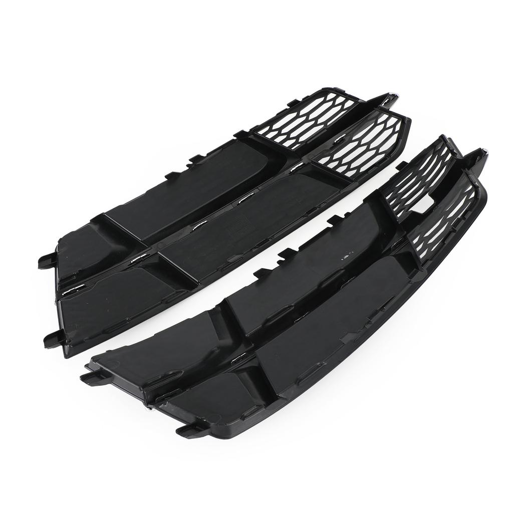 Front Bumper Lower Grille Grill 4G0807681AN 4G0807682AN Fit for A6 C7 S-Line 2016-2018 Black Chrome