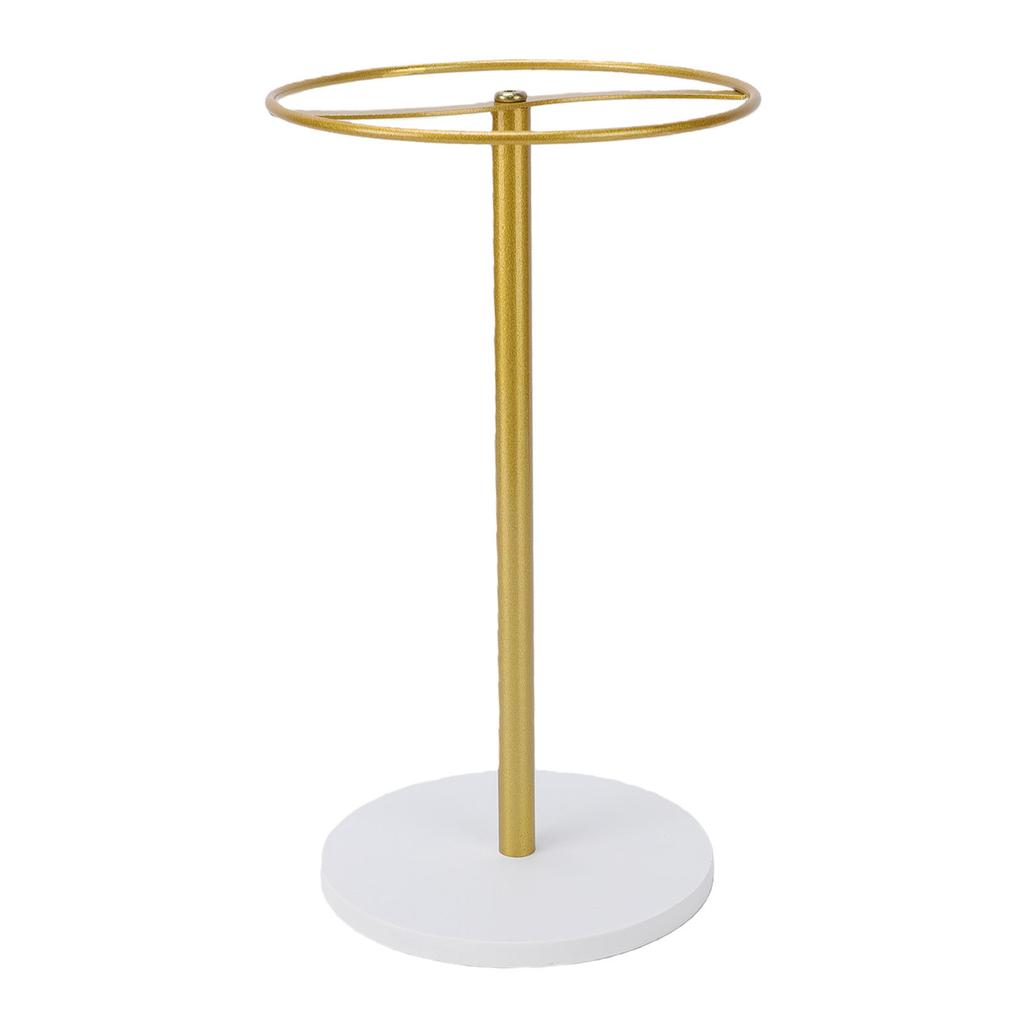 Headband Display Stand 22 Hooks Round Shape Metal Wood Jewelry Hairband Holder Display Rack
