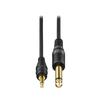 Audio-Technica Mono Audio Cable AT-MI65/1.5 3.5mm Mono Mini Plug To 6.3mm Mono Standard Plug 1.5m