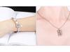 Set di Braccialetti con Lucchetto d'Amore Chiave per Coppia Creativa Transfrontaliera in Acciaio al Titanio