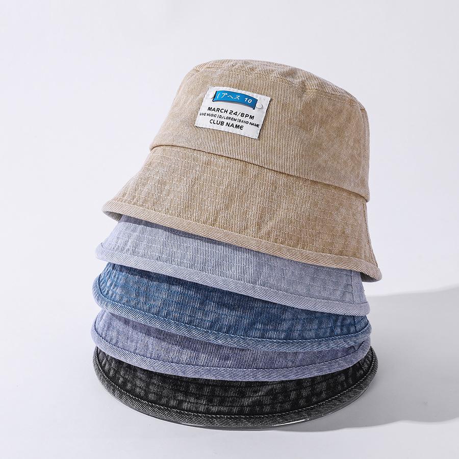 Spring2021 Neue flache Denim-Eimerhüte für Frauen und Mädchen, Vintage-Designer, kurze Traufe, Harajuku, Fischer-Beckenkappe, vier Jahreszeiten