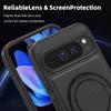 For Google Pixel 10 Pro XL Case with Ring Kickstand Compatible with MagSafe PU Leather Back Cover