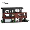 Ensemble de construction de maison Films Romantiques Fans Blocs d'Architecture Maison Cadeau pour Adulte Halloween Noël Saint-Valentin, 979 Pièces