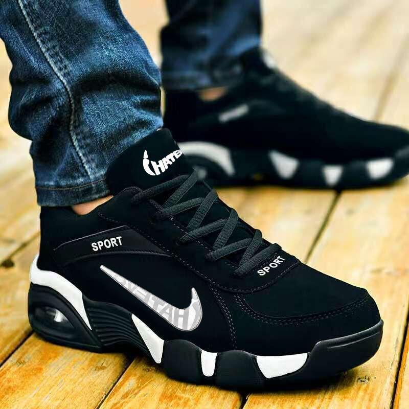 Mens Casual Sneakers PU Mesh Upper Anti-Slip Wear-Resistant Soft Sole Walking Travel Running All Season