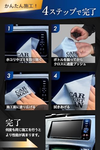 GLADANA Car Coatman Glasbeschichtung Wasserabweisend Glanz Auto Navigation Smartphone Bildschirm Schwarzes Panel Blaulichtfilter Kratzschutz