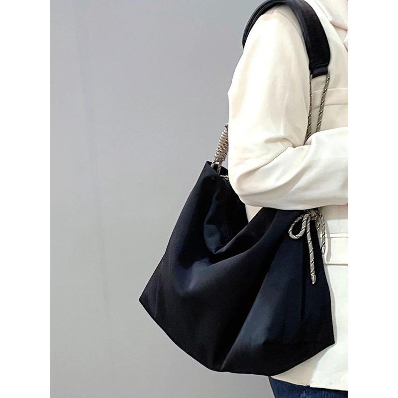 

Новая повседневная сумка-тоут большой вместимости, на плечо, сумка-мессенджер чёрный