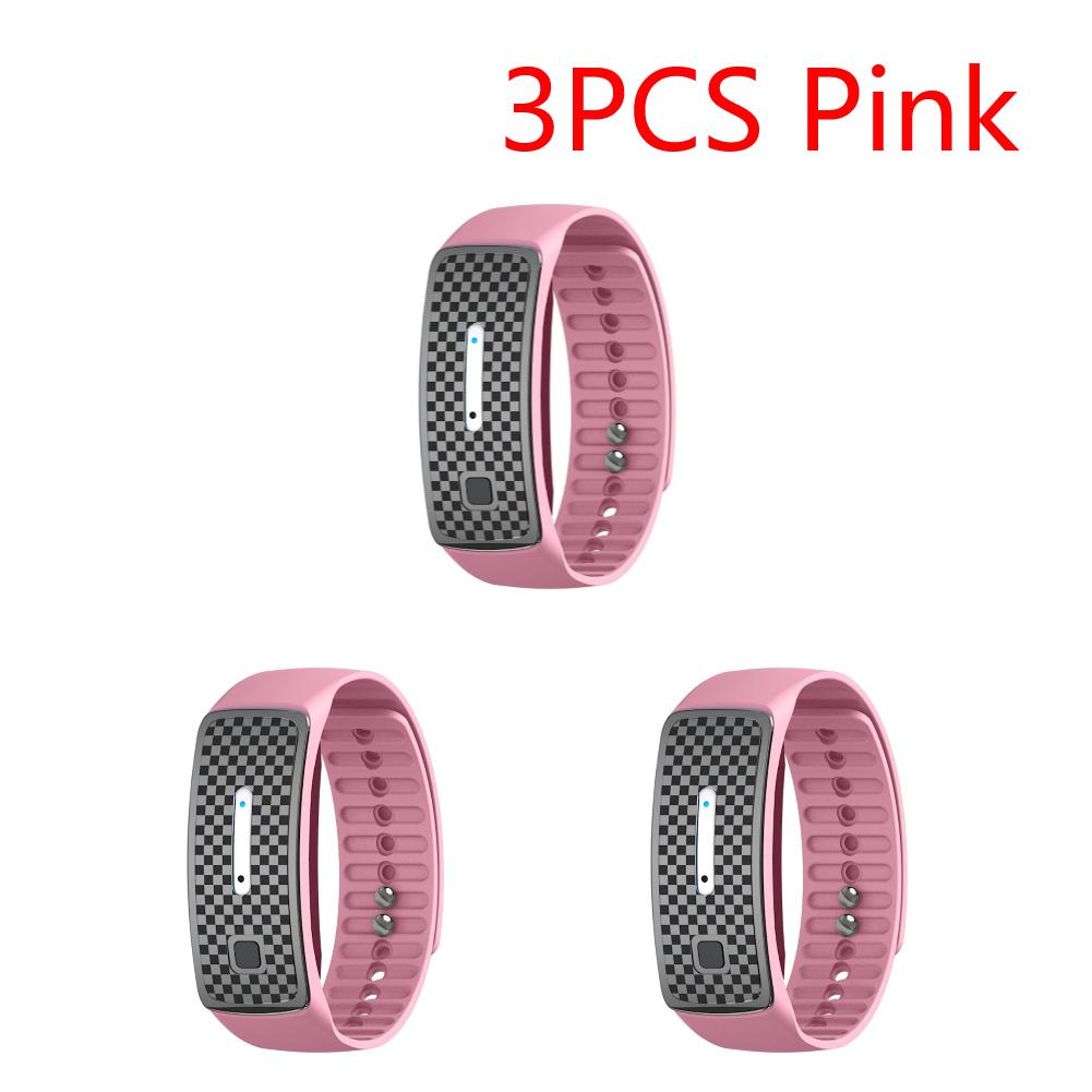 Ultrasonic Mosquito Bracelet Portable Electronic Mosquito Repeller Anti-mosquito Bracelet Watch for Outdoor Activity