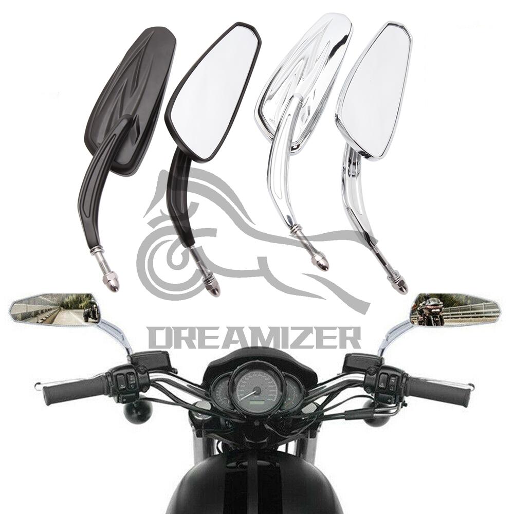 

Мотоциклетное коническое зеркало заднего вида в этническом стиле для Harley Davidson Softail Standard FXST Road Glide King Зеркало заднего вида