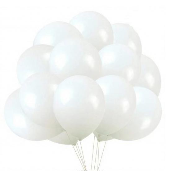 

20PCS Balloons High Toughness Latex Explosion Proof Leak Proof Balloons for Birthday Wedding Festival Party белый