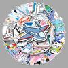 50 Creative Trendy Graffiti Stickers for Luggage, Laptops, and Cars