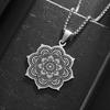Pendant Lotus Retro Fashion Versatile Mandala Jewelry Accessories Necklace