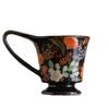 Retro Floral Coffee Cups Mugs Gift Boxes Office Breakfast  Ceramic Afternoon Tea Cups Gift Presents Souvenirs