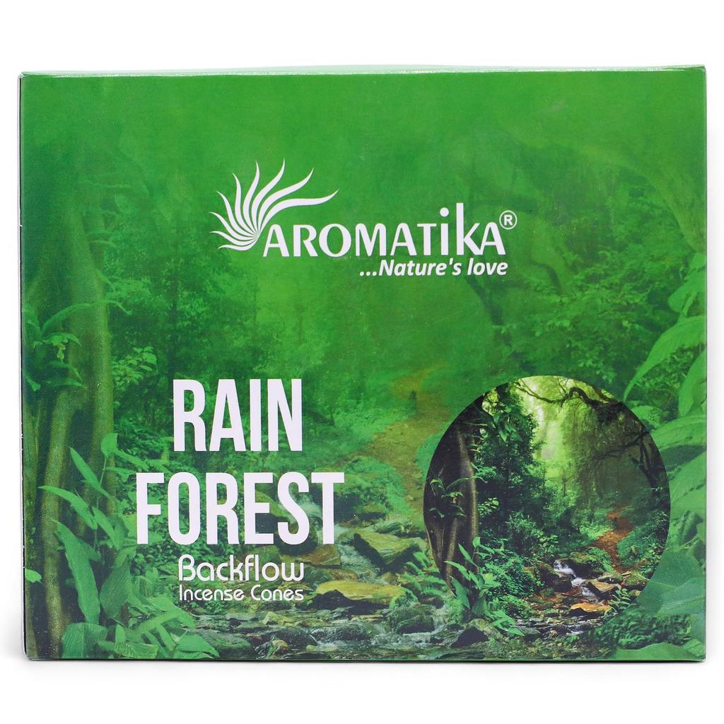 7x Backflow Incense Cones Masala Rain Forest 10 Cones