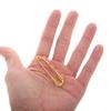 10Pcs Alloy Safety Pins with Holes DIY Brooch Base Pins for Clothing Fixing Craft Projects Jewelry Making Tassels Beads