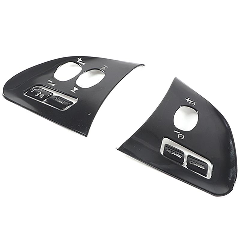 

For Jaguar XF 2012-2015 Stainless Steel Silver Car Steering Wheel Buttons Decorative Stickers Car Interior Accessories чорний