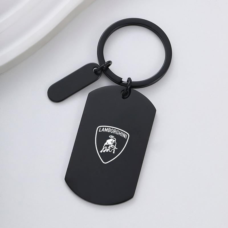 Stainless Steel Car LOGO Emblem Keychain Keyring For Lamborghini LP570 LP610 Urus LP700 LP770 Gallardo Aventador AutoAccessories