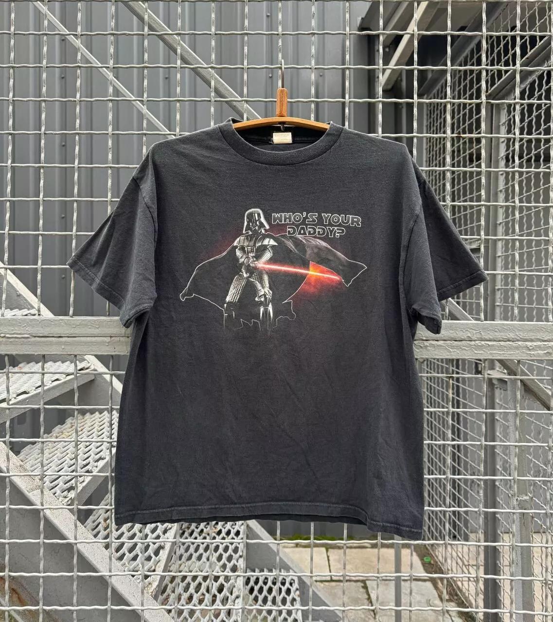 Vintage Star Wars Darth Vader Who You Daddy T Shirt Lucas Film Tee Movie Yoda 4XL