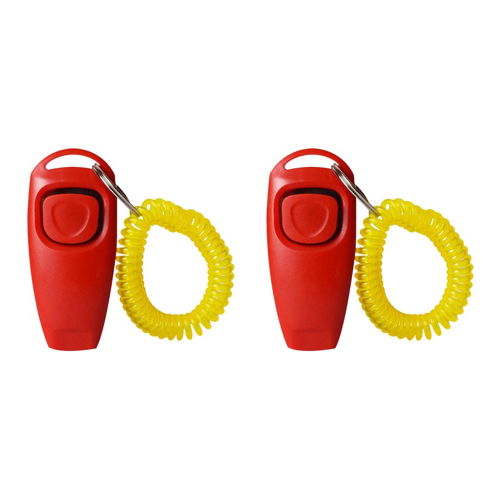 2 Stück Ergonomische Hundeklicker Pfeife Trainingsset Kunststoff Outdoor Gehtraining Gerät Für Rassen Kommandos Und Verhalten