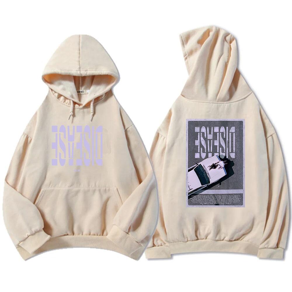 Disease Lady Gaga Hoodies Single Song Graphic Sweatshirt for Men/Women Winter Long Sleeve Casual Unisex Pullovers