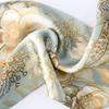 Pearl Diamond Silk Scarf Korean Retro Women's Scarf Chain Magnetic Buckle Scarf  Effortless Styling