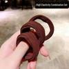 Elastici per Capelli Audaci Senza Cuciture - Elastici Resistenti in Stile Coreano per Code di Cavallo da Donna
