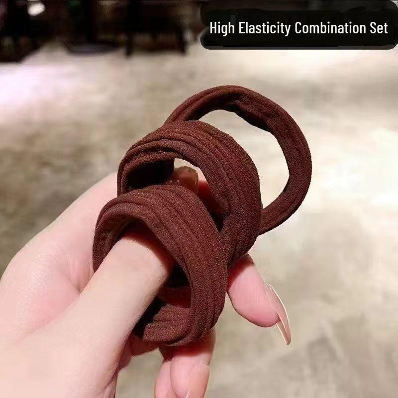 Elastici per Capelli Audaci Senza Cuciture - Elastici Resistenti in Stile Coreano per Code di Cavallo da Donna