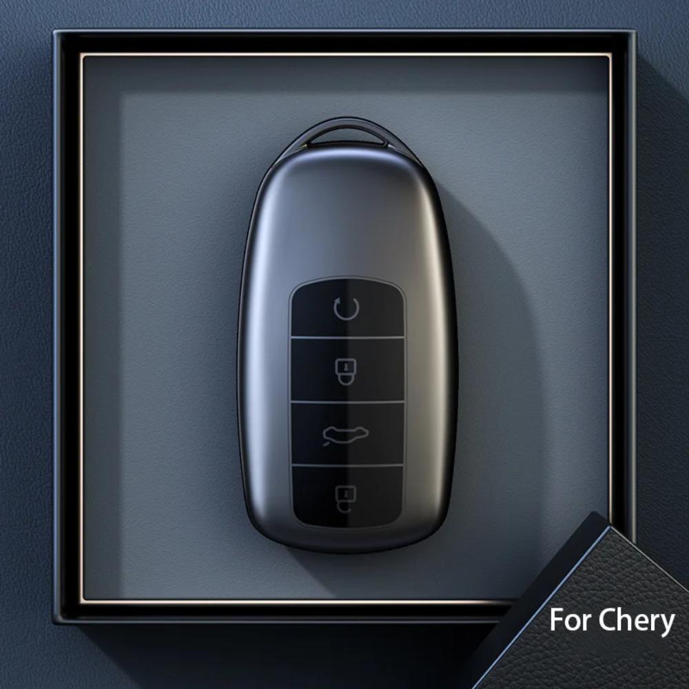 Titanově šedá pro Chery Tiggo 8 Pro Tiggo 8plus Nové 5 Plus 7pro Chery Tiggo 7 Pro Max Omoda C5 Pouzdro na klíče od auta Kryt Chránič Klíčenka