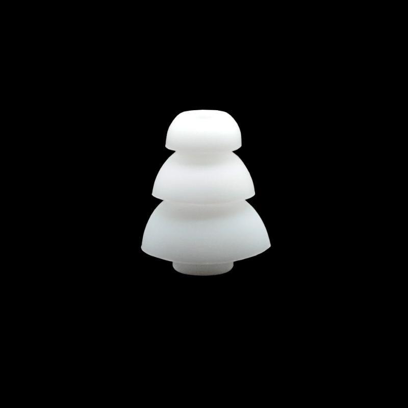 6Pcs Soft Silicone 3-Layer Earbud Tips Replacement In-Ear Earphone Covers Noise Isolating for Study Work Use