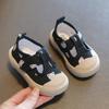 New Spring Baby Girl Shoes Kids Autumn Canvas Shoes Children Casual Sneakers Korean Cartoon Bear Style Kids First Walkers
