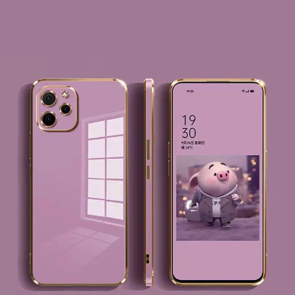 Huawei Nova Y61 uchun g'ilof Huawei nova Y90 Nova Y70 NOVA Y70 Plus nova y60 uchun telefon g'ilofi Konfetga o'xshash zarbaga chidamli qopqoq elektroplatali 6D