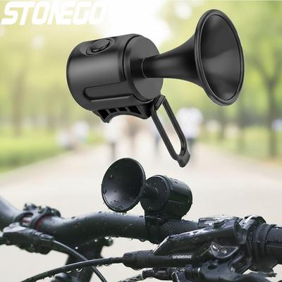 Waterproof IPX4 Bike Alarm Battery Powered Handlebar Ring Alarm Cycling Accessories Road Bike Bell