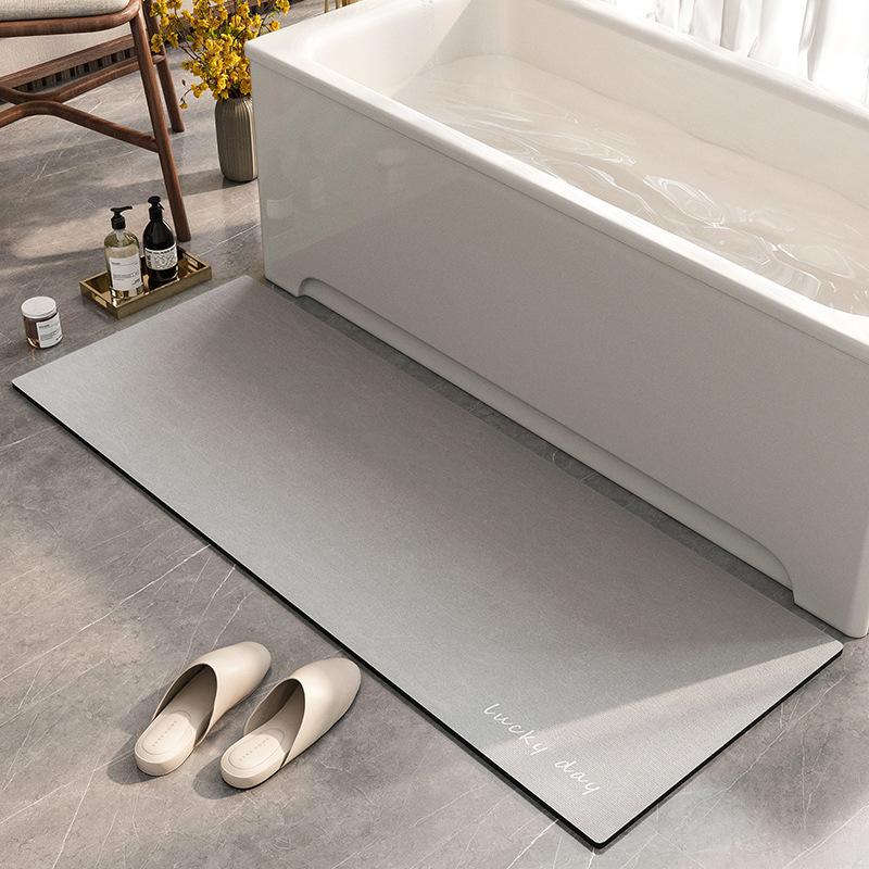 Light Luxury Diatom Mud Floor Mat, Non-Slip And Absorbent Toilet, Bathtub Mat, Dirt-Resistant And Easy To Take Care Of, Washable Bathroom Floor Mat
