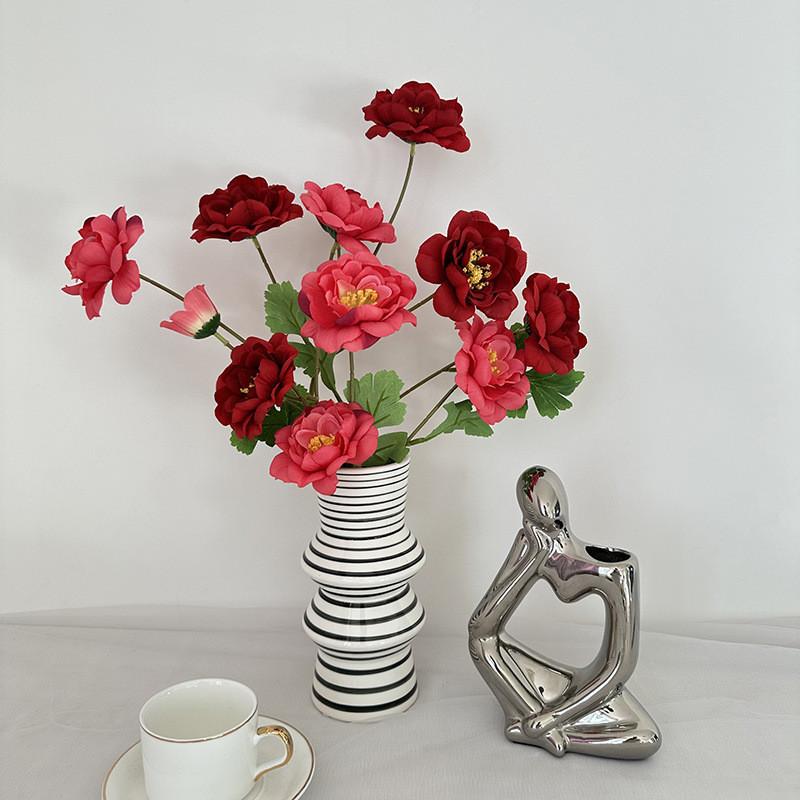 Flower Artificial Peony Wedding Hotel Restaurant Desktop Ornament Decoration