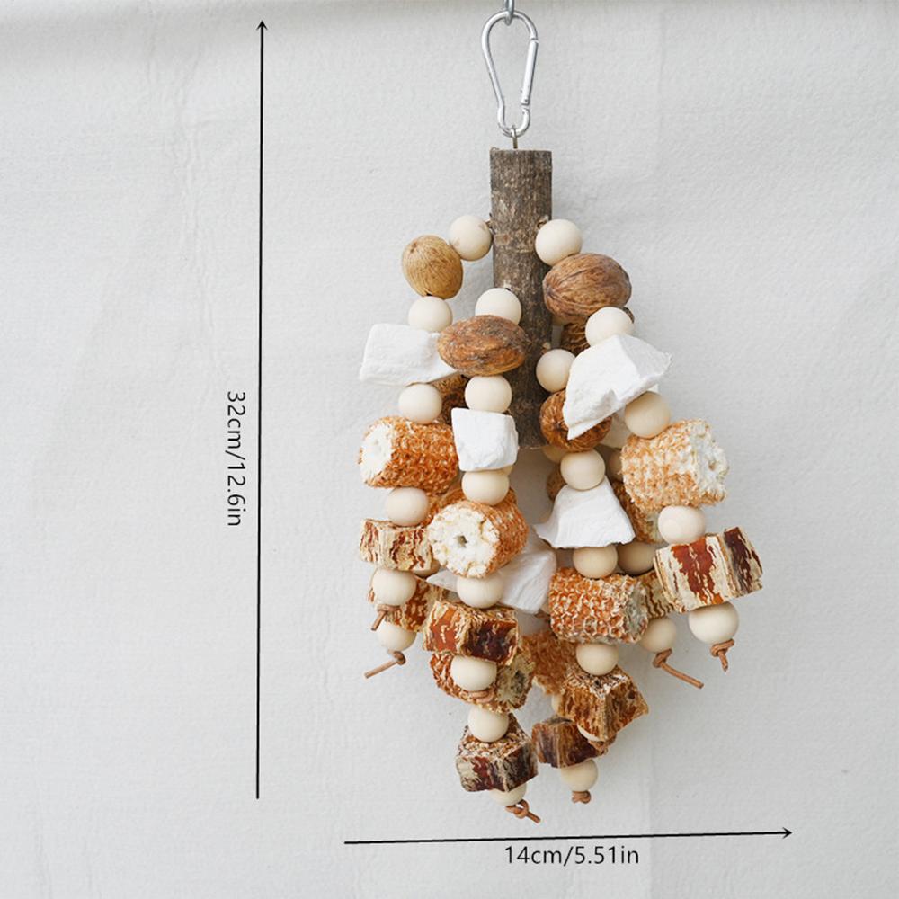 Игрушки для поиска корма для птиц Деревянный устойчивый к укусам Помощник для поведенческой дрессировки птиц Игрушки-погрызушки для попугаев Ара Воробьев Попугаев