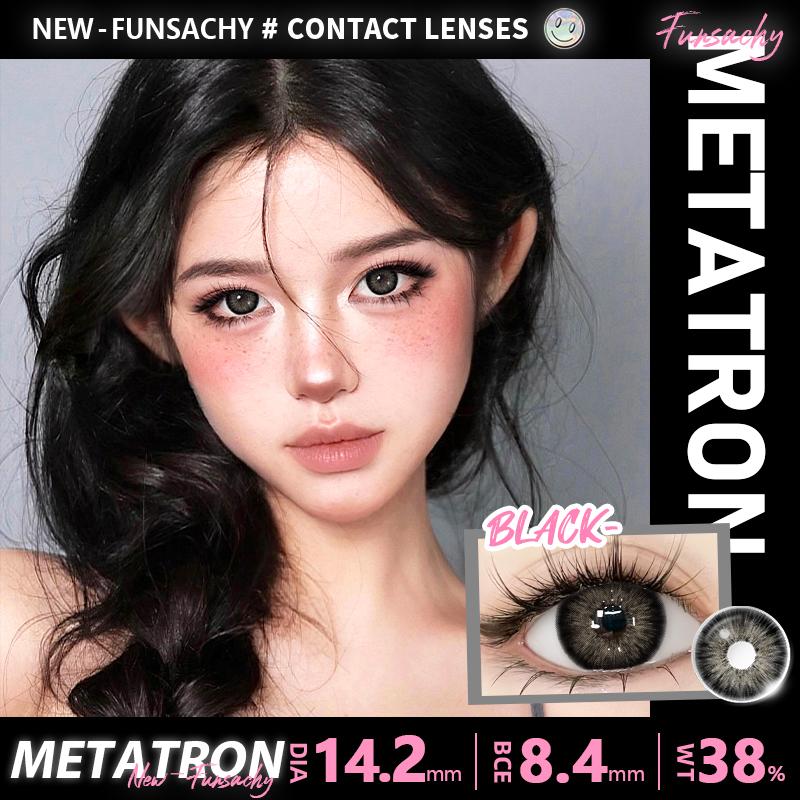 FUNSACHY 1 Paar Schwarze Kontaktlinsen Braune Graue Linse für Augen Blaue Linse Kosmetische Mode Koreanische Softlinsen für Frauen Schönheit Pupille