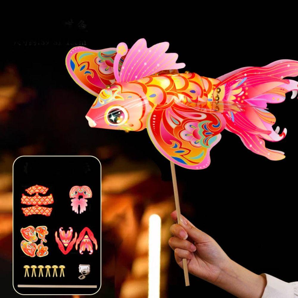 Handheld Handheld  Fish Lantern Waterproof DIY Lantern Materials  Celebration