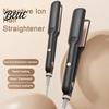 Multifunctional Hair Styling Machine 2 in 1 Straightener Curling Iron Negative Ionic Wide Plate Flat 4 Temp Settings Compact Tool for Dormitory 10s