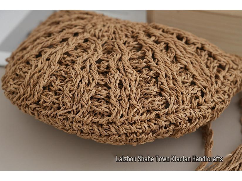 2024 Handgefertigte gewebte Stroh-Umhängetasche - Damen Beliebte Sommer-Schultertasche für Strandurlaube