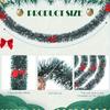 Christmas Tree Decoration: 5-Meter Christmas Wreath - Strip, Bow, Flower Decoration, Colorful Strip