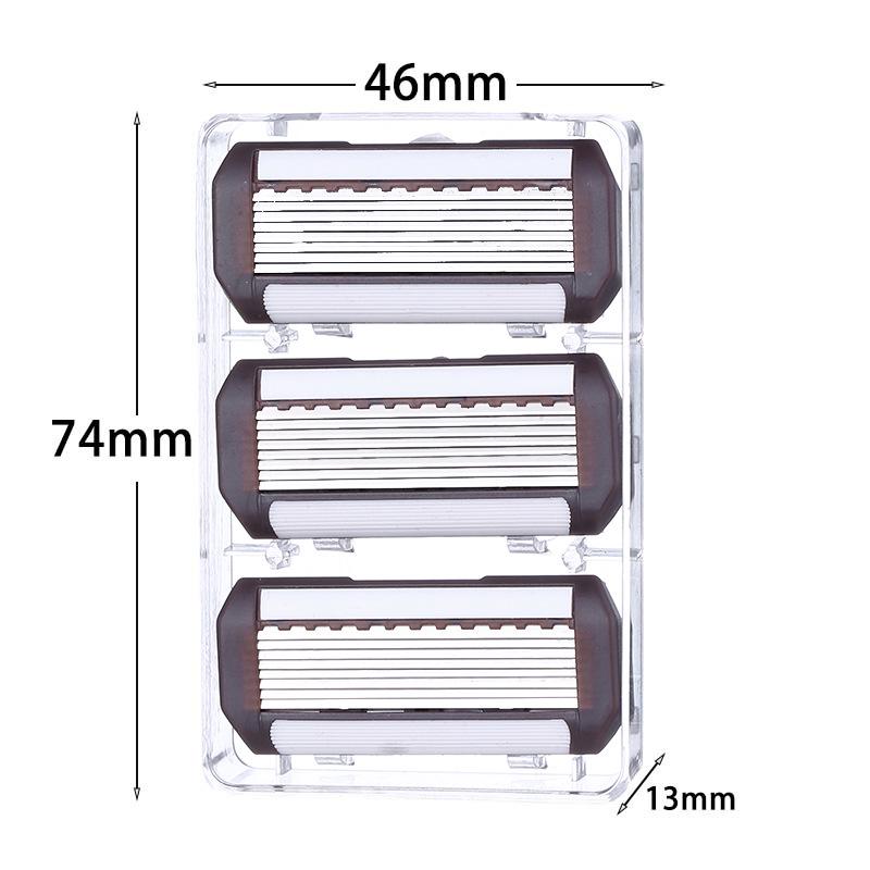 Men s Manual Razor with Eight-Layer Stainless Steel Blade and Non-Slip Design for Full Body Hair Removal