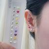 Heart-shaped Crystal Ear Acupoint Stud Stickers: Stimulate Acupoints, Sleep-Friendly, No Need To Remove