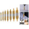 7Pcs Center Drill Bits Set Angle Center Drill Bits High Speed Steel Center Drill Bits Kit for Lathe Metalworking