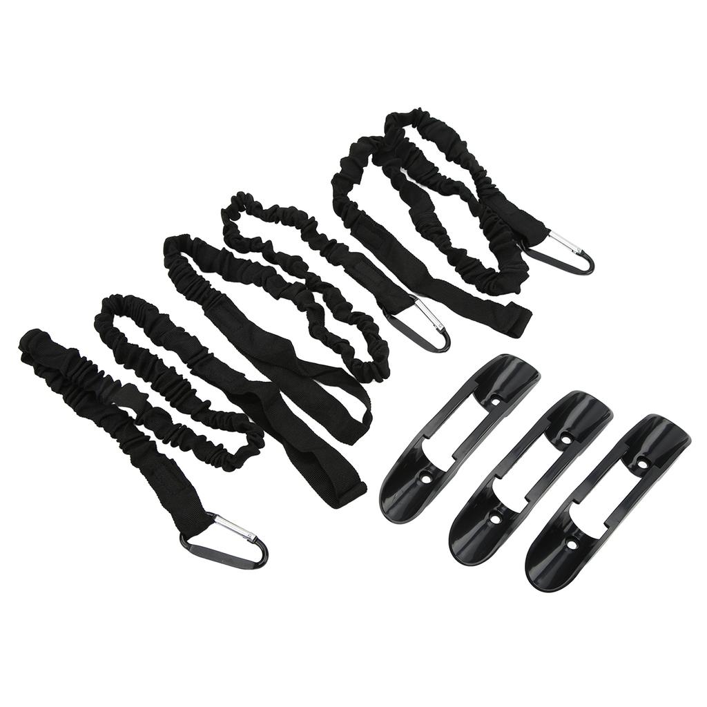 3Pack Kayak Paddle Bungee Lanyard Elastic Leash Paddle Holder Clip for Canoe Inflatable Plastic Boat