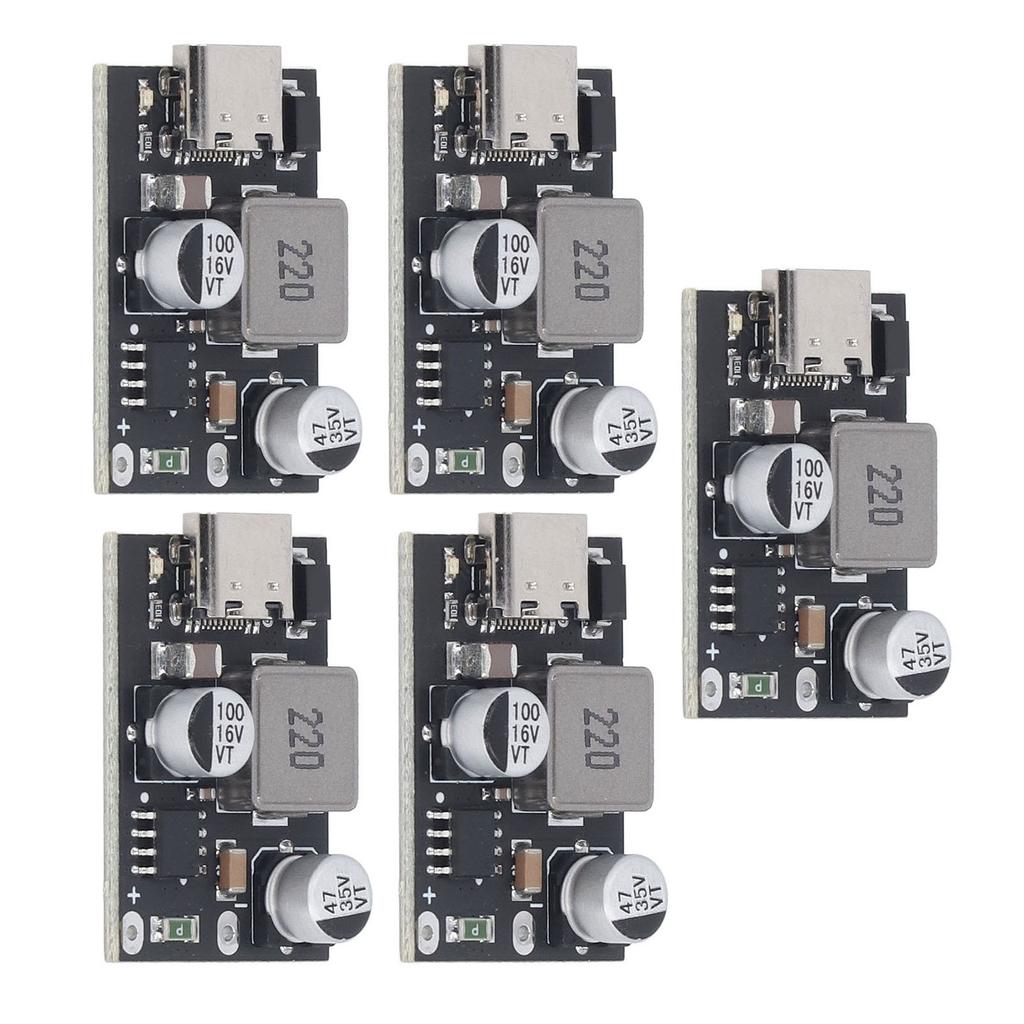 5Pcs Buck Module DC Power Supply Converter 6~32V to QC3.0 PD3.0 Mobile Phone Smart Fast Charge Type 